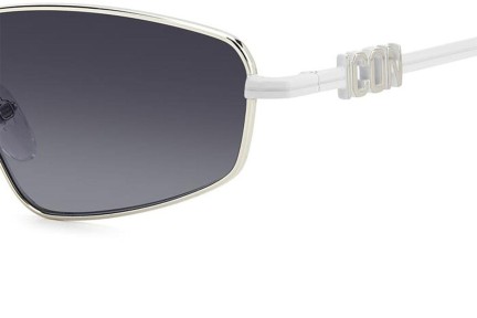 Okulary przeciwsłoneczne Dsquared2 ICON0015/S 85L/9O Prostokątne Srebrne