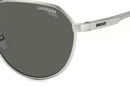 Okulary przeciwsłoneczne Carrera Ducati CARDUC036/S CTL/UC Polarized Okrągłe Srebrne