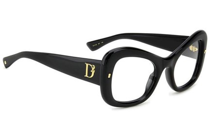 Okulary korekcyjne Dsquared2 D20138 807 Kwadratowe Czarne