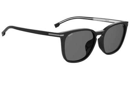 Okulary przeciwsłoneczne BOSS BOSS1668/F/SK 807/M9 Polarized Prostokątne Czarne