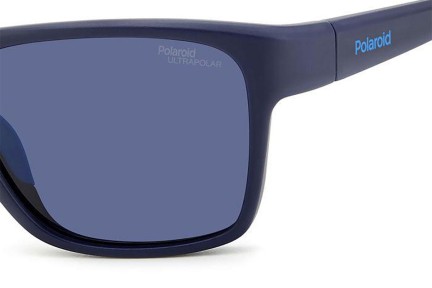 Okulary przeciwsłoneczne Polaroid PLD7052/S FLL/7I Polarized Prostokątne Niebieskie