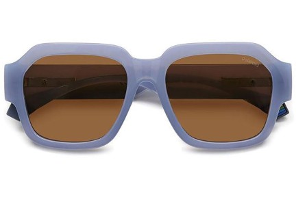 Okulary przeciwsłoneczne Polaroid PLD6212/S/X MVU/HE Polarized Prostokątne Niebieskie