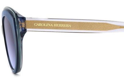 Okulary przeciwsłoneczne Carolina Herrera HER0250/S XW0/GB Kocie oczy Niebieskie