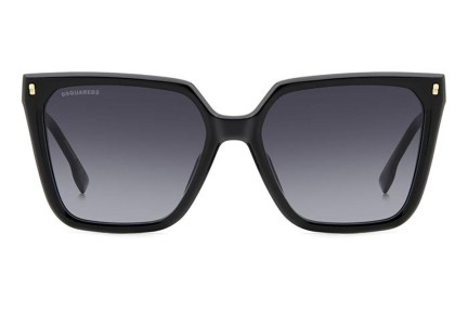 Okulary przeciwsłoneczne Dsquared2 D20135/S 807/9O Kwadratowe Czarne