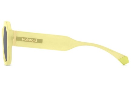 Okulary przeciwsłoneczne Polaroid PLD6212/S/X 40G/M9 Polarized Prostokątne Żółte