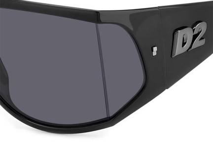 Okulary przeciwsłoneczne Dsquared2 D20124/S ANS/IR Flat Top Czarne