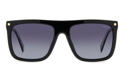 Okulary przeciwsłoneczne Polaroid PLD4166/S/X 807/WJ Polarized Flat Top Czarne