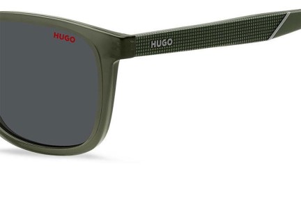 Okulary przeciwsłoneczne HUGO HG1306/S 1ED/IR Prostokątne Zielone