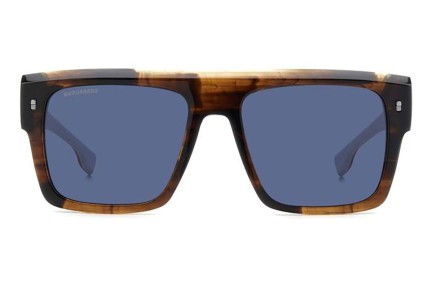 Okulary przeciwsłoneczne Dsquared2 D20127/S EX4/KU Flat Top Brązowe