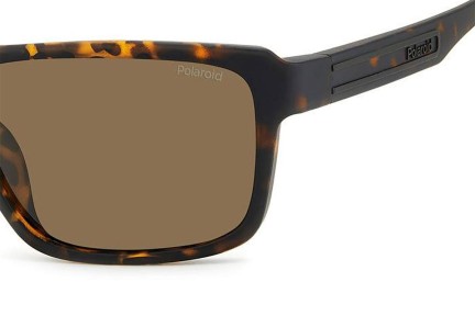 Okulary przeciwsłoneczne Polaroid PLD2158/S HGC/SP Polarized Prostokątne Havana