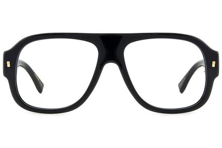 Okulary korekcyjne Dsquared2 D20125 807 Flat Top Czarne