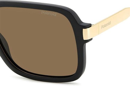 Okulary przeciwsłoneczne Polaroid PLD6220/S/X 003/SP Polarized Prostokątne Czarne