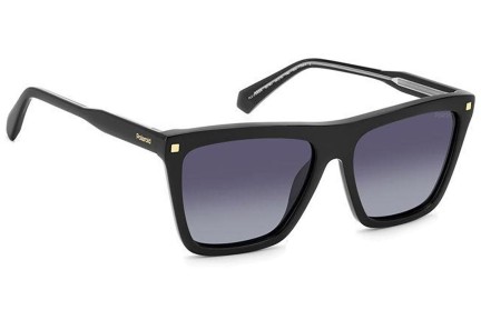 Okulary przeciwsłoneczne Polaroid PLD4164/S/X 807/WJ Polarized Flat Top Czarne