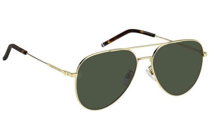 Okulary przeciwsłoneczne Tommy Hilfiger TH2111/G/S J5G/QT Pilotki (Aviator) Złote