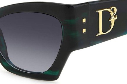 Okulary przeciwsłoneczne Dsquared2 D20132/S 6AK/9O Kocie oczy Zielone