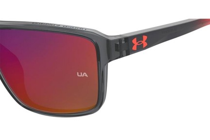 Okulary przeciwsłoneczne Under Armour UAKICKOFF/F 268/MI Prostokątne Szare