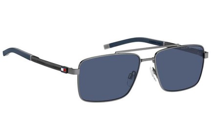 Okulary przeciwsłoneczne Tommy Hilfiger TH2078/S R80/KU Prostokątne Szare