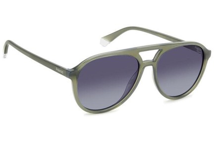 Okulary przeciwsłoneczne Polaroid PLD4162/S 1ED/WJ Polarized Pilotki (Aviator) Zielone