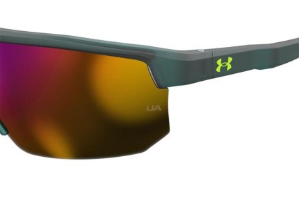 Okulary przeciwsłoneczne Under Armour UADRIVEN/G 7NT/34 Prostokątne Zielone