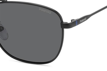 Okulary przeciwsłoneczne Polaroid PLD4172/G/S/X 003/M9 Polarized Prostokątne Czarne