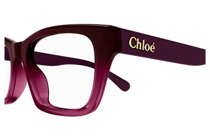 Okulary korekcyjne Chloe CH0242O 007 Prostokątne Czerwone