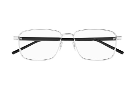 Okulary korekcyjne Saint Laurent SL666 004 Prostokątne Srebrne