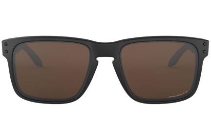 Okulary przeciwsłoneczne Oakley Holbrook Prizm Tungsten Polarized Collection OO9102-D7 PRIZM Polarized Kwadratowe Czarne