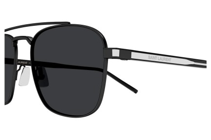 Okulary przeciwsłoneczne Saint Laurent SL665 001 Pilotki (Aviator) Czarne