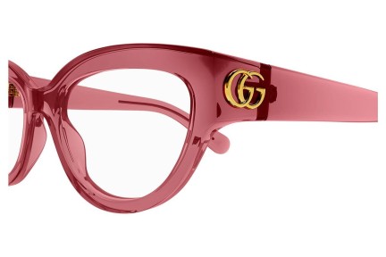 Okulary korekcyjne Gucci GG1598O 003 Kocie oczy Czerwone