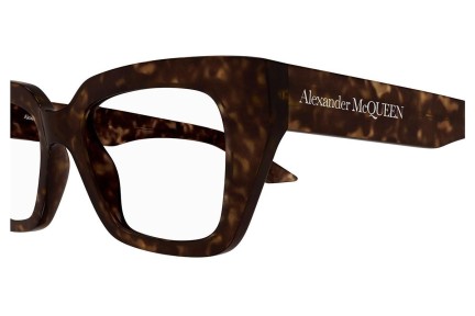 Okulary korekcyjne Alexander McQueen AM0453O 002 Kocie oczy Havana