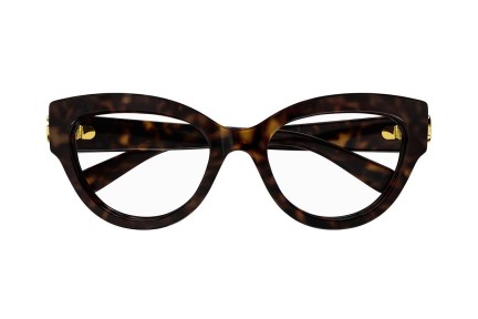 Okulary korekcyjne Gucci GG1598O 002 Kocie oczy Havana