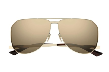 Okulary przeciwsłoneczne Saint Laurent SL690DUST 004 Pilotki (Aviator) Złote