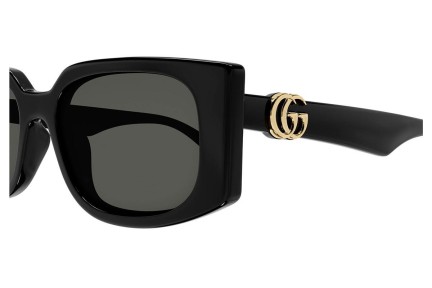 Okulary przeciwsłoneczne Gucci GG1534S 001 Prostokątne Czarne