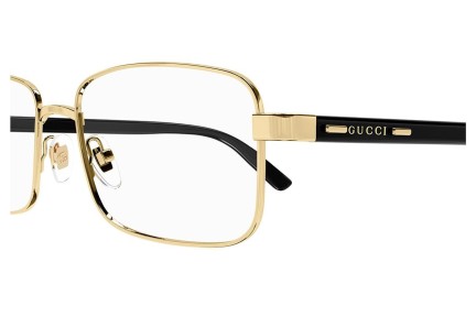 Okulary korekcyjne Gucci GG1586O 004 Kwadratowe Złote