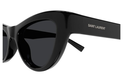 Okulary przeciwsłoneczne Saint Laurent SL676 001 Kocie oczy Czarne