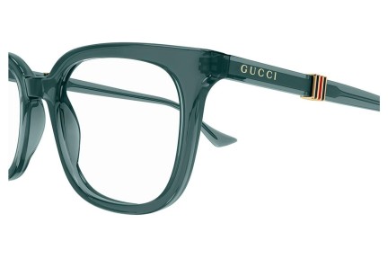 Okulary korekcyjne Gucci GG1497O 007 Kwadratowe Zielone