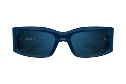 Okulary przeciwsłoneczne Balenciaga BB0328S 004 Kwadratowe Niebieskie