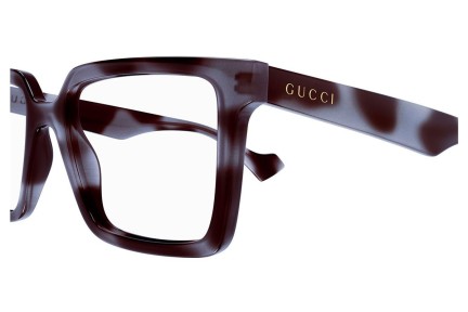 Okulary korekcyjne Gucci GG1540O 008 Kwadratowe Szare