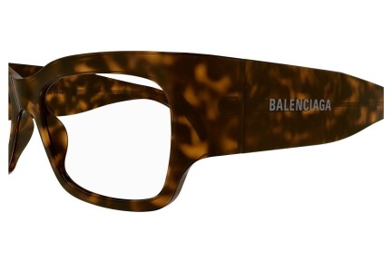 Okulary korekcyjne Balenciaga BB0332O 002 Kwadratowe Havana