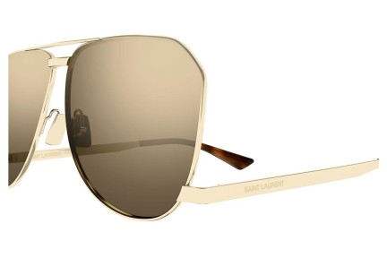 Okulary przeciwsłoneczne Saint Laurent SL690DUST 004 Pilotki (Aviator) Złote