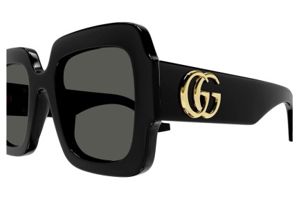 Okulary przeciwsłoneczne Gucci GG1547S 001 Prostokątne Czarne