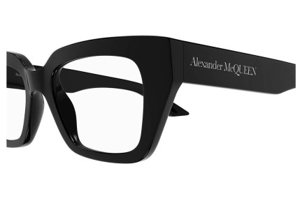 Okulary korekcyjne Alexander McQueen AM0453O 001 Kocie oczy Czarne