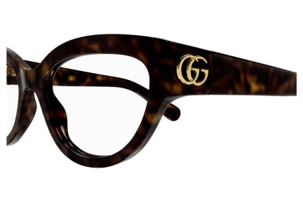 Okulary korekcyjne Gucci GG1598O 002 Kocie oczy Havana