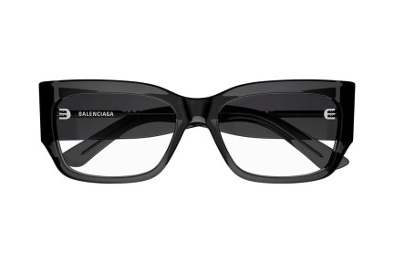 Okulary korekcyjne Balenciaga BB0332O 004 Kwadratowe Szare