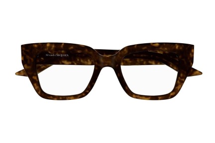 Okulary korekcyjne Alexander McQueen AM0453O 002 Kocie oczy Havana