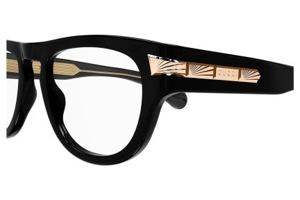 Okulary korekcyjne Gucci GG1519O 001 Okrągłe Czarne