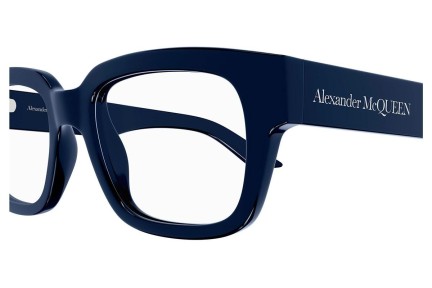 Okulary korekcyjne Alexander McQueen AM0454O 003 Kwadratowe Niebieskie