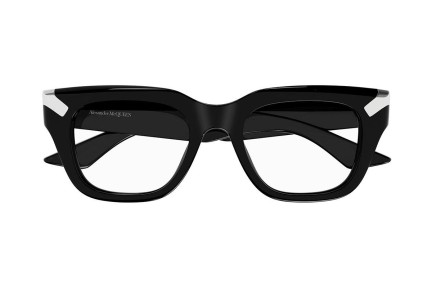 Okulary korekcyjne Alexander McQueen AM0443O 001 Prostokątne Czarne