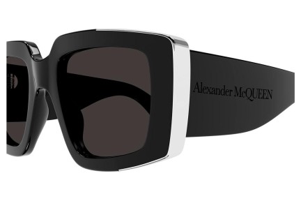 Okulary przeciwsłoneczne Alexander McQueen AM0446S 001 Kwadratowe Czarne