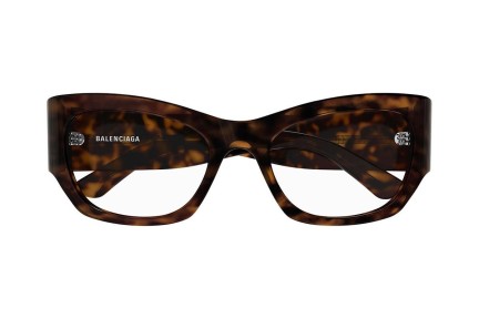 Okulary korekcyjne Balenciaga BB0333O 002 Kwadratowe Havana